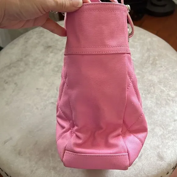 Authentic  *Chanel* COQUETTE-GIRL Barbie-Pink Sm Paris Biarritz Tote READ - Picture 14 of 16